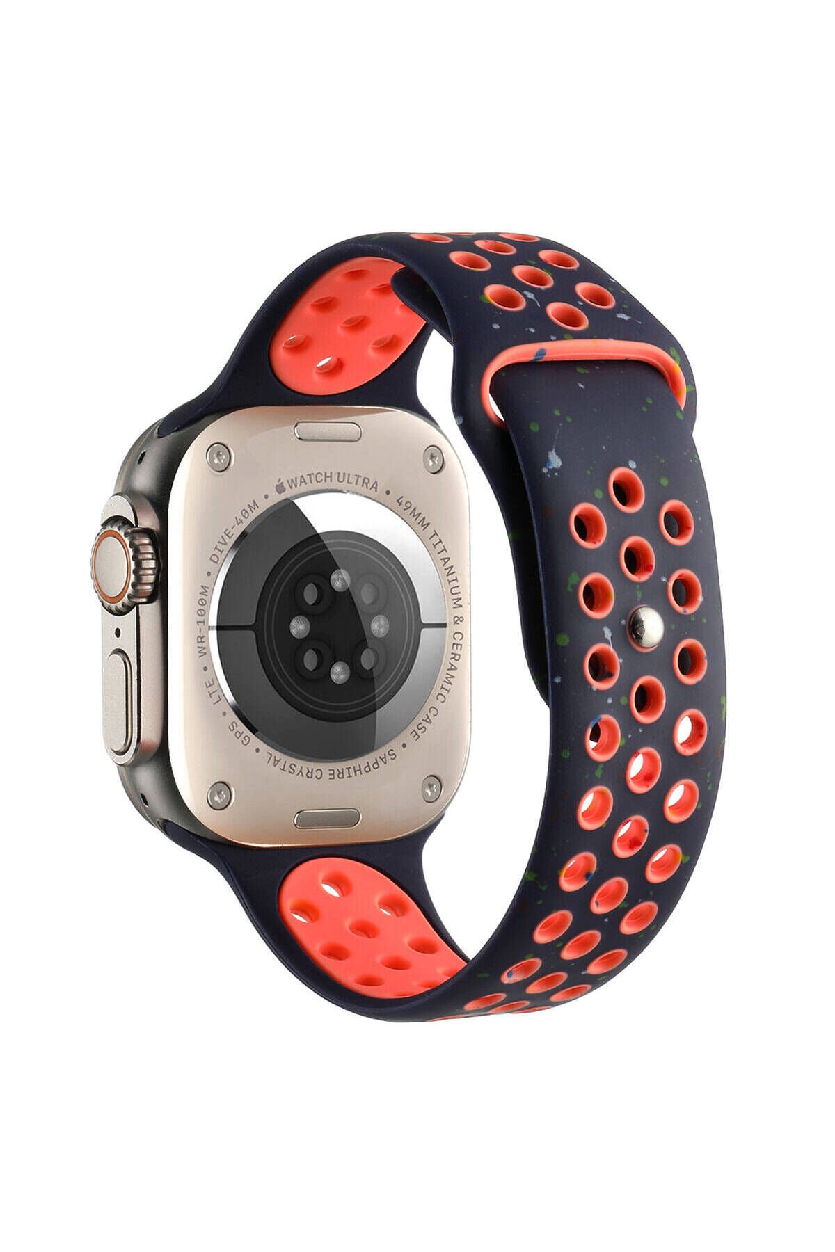 Watch 40mm Kordon Yeni Seri 2023 KRD-02 Uyumlu Strap Kayış BSAY- Lacivert Haki