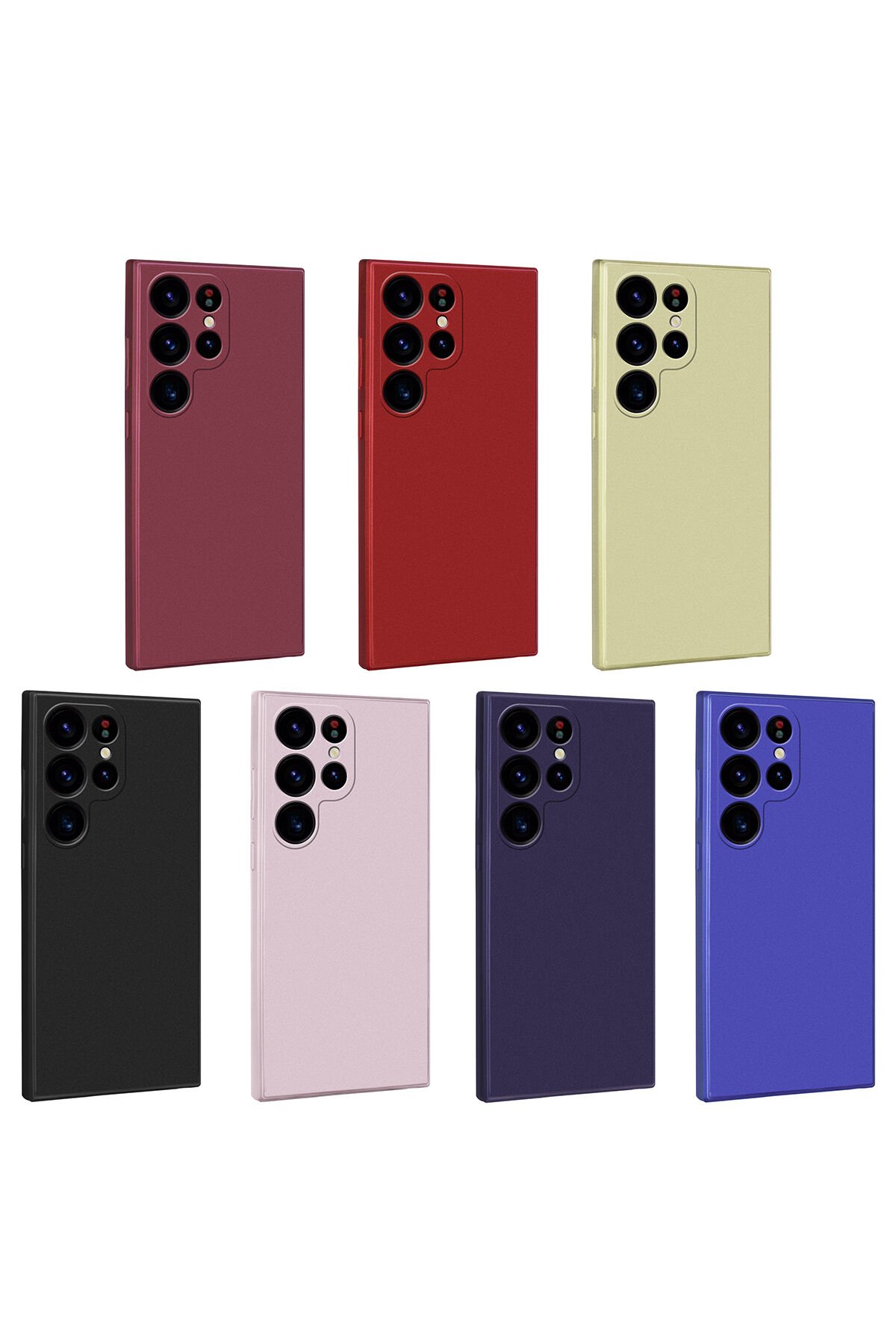 Galaxy S23 Ultra Uyumlu MSRA Premier Silikon Kılıf-Rose Gold Rose Gold