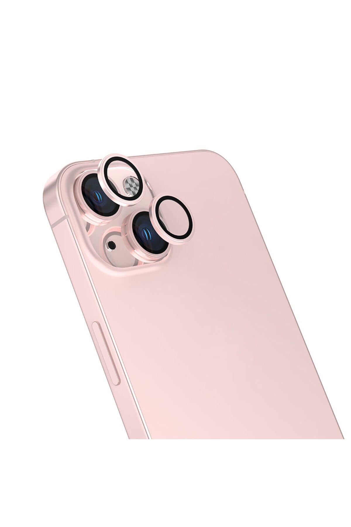 iPhone 15 Uyumlu BSAY CL-13 Kamera Koruyucu-Sarı Pembe