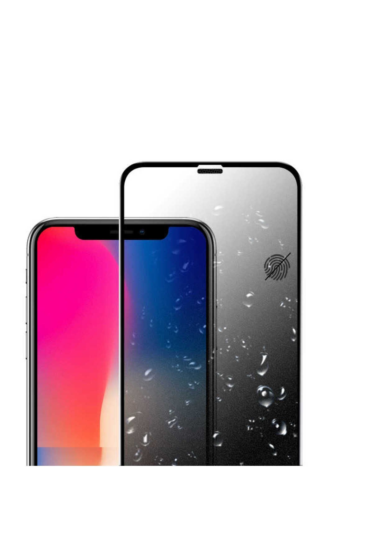 iPhone 11 Zore Anti-Dust Mat Privacy Temperli Ekran Koruyucu - Siyah