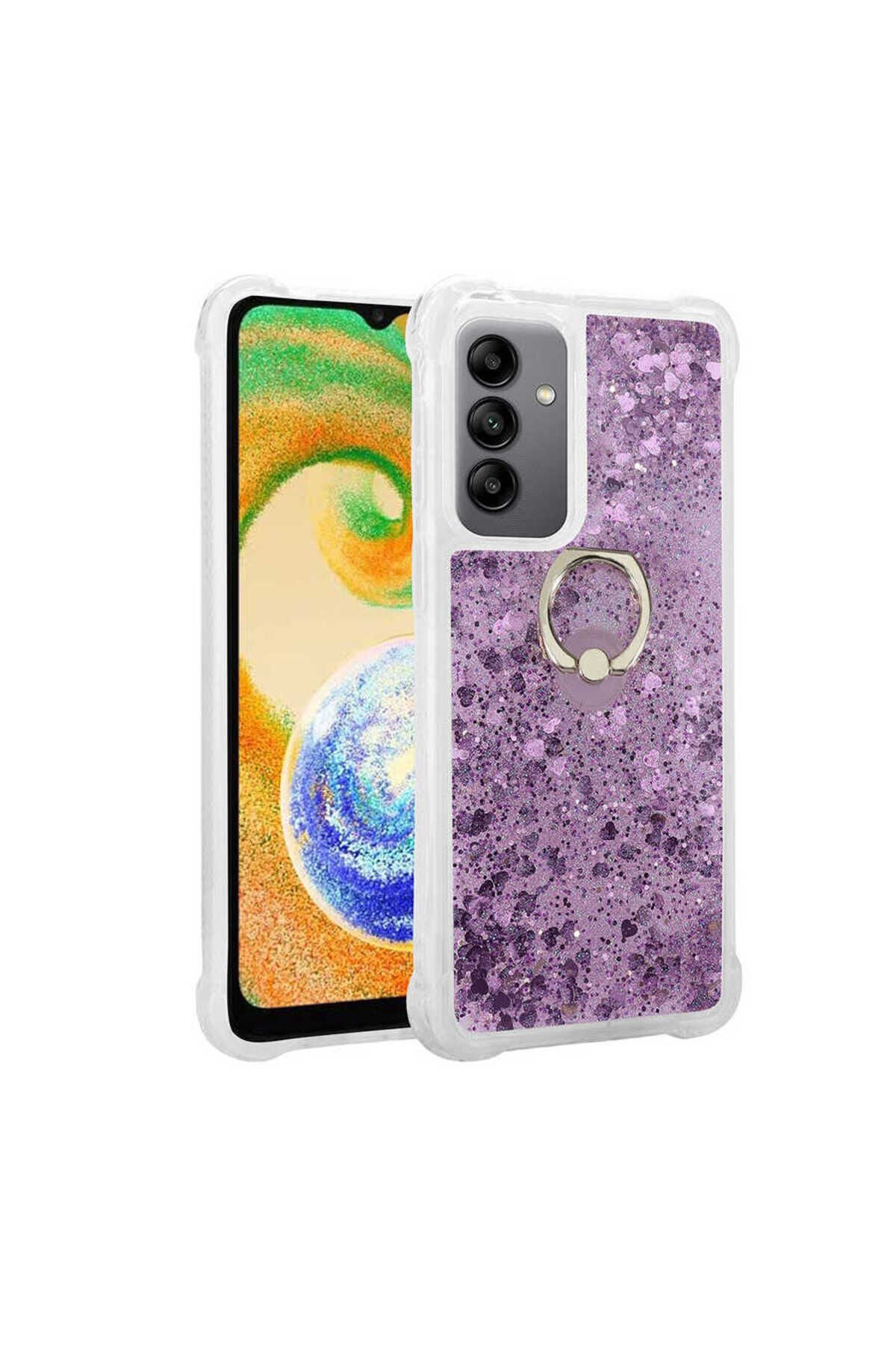 Galaxy A14 Kılıf BSAY Milce Kapak - Gold Mor