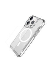 iPhone 13 Pro Uyumlu BSAY Magsafe Şarj Özellikli T-Max Magsafe Kılıf-Renksiz