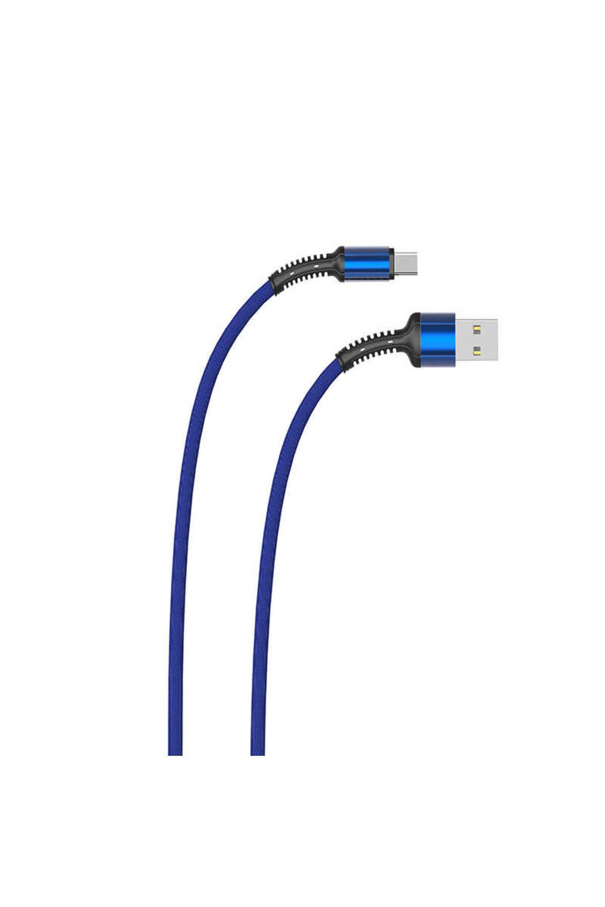 Siyah LS64 Type-C Usb Kablo-BSAY Mavi