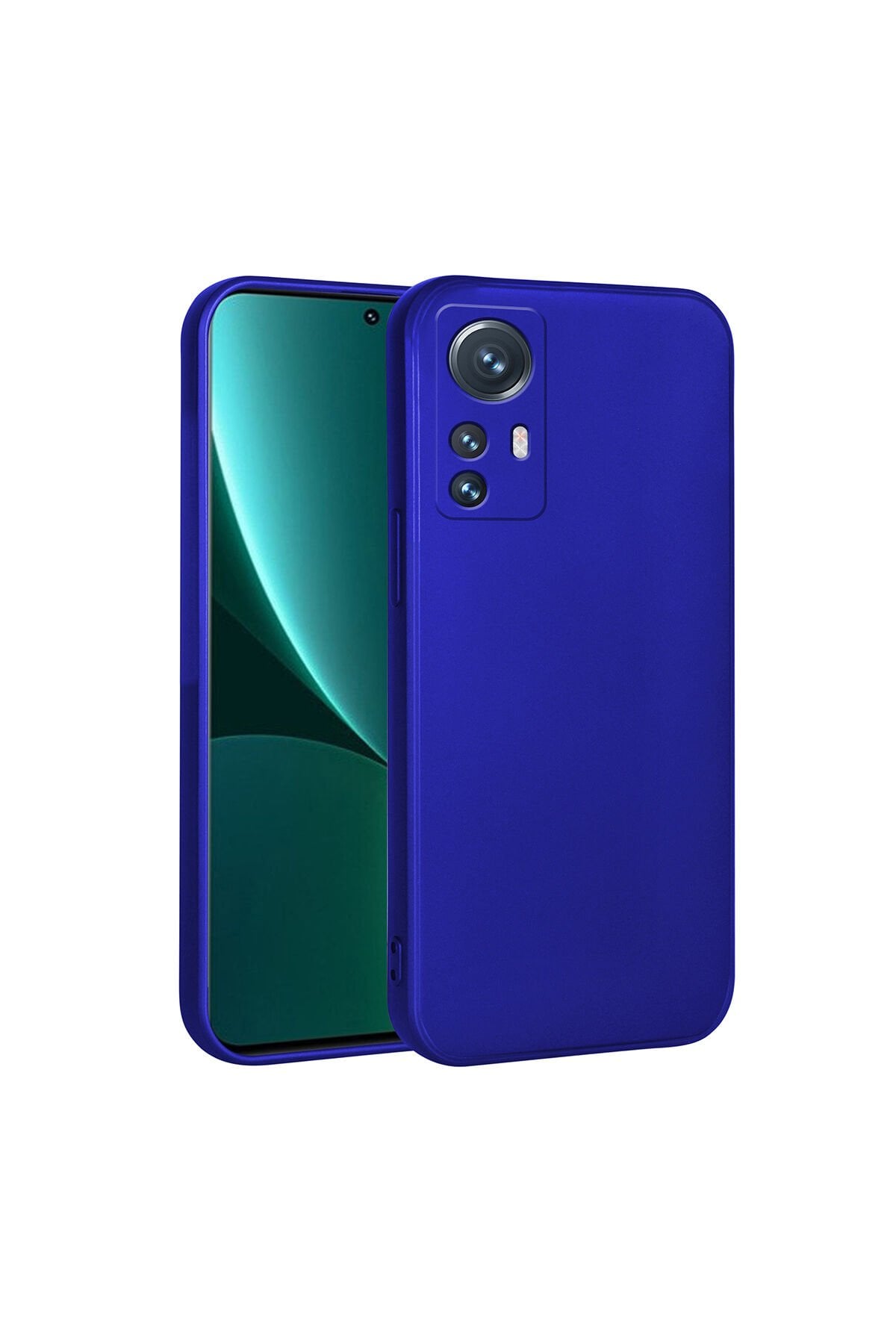 Mi 12 Lite Kılıf BSAY Premier Silikon Kapak - Saks Mavi Saks Mavi