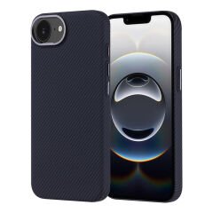 iPhone 16E Kılıf M-safe Şarj Özellikli Karbon Fiber Görünümlü Zore Nekst Kılıf