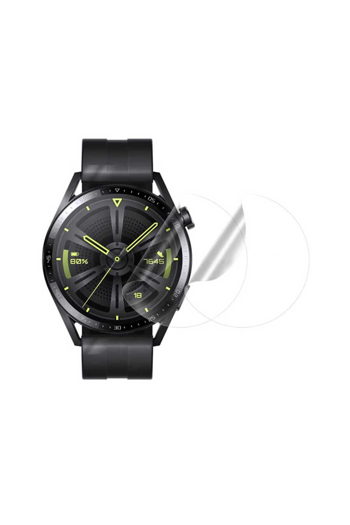 Huawei Watch GT 3 46mm BSAY Narr Tpu Body Ekran Koruyucu - Renksiz Şeffaf