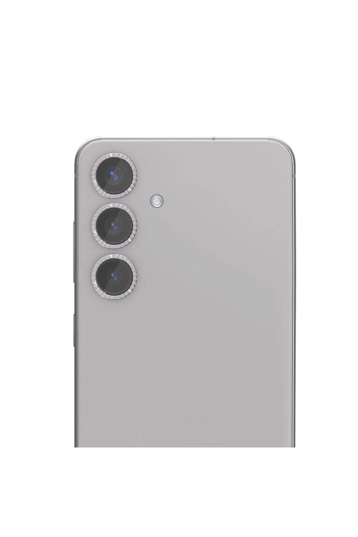 Galaxy S24 BSAY Diamond Kamera Lens Koruyucu Cam Filmi-Sarı Sarı