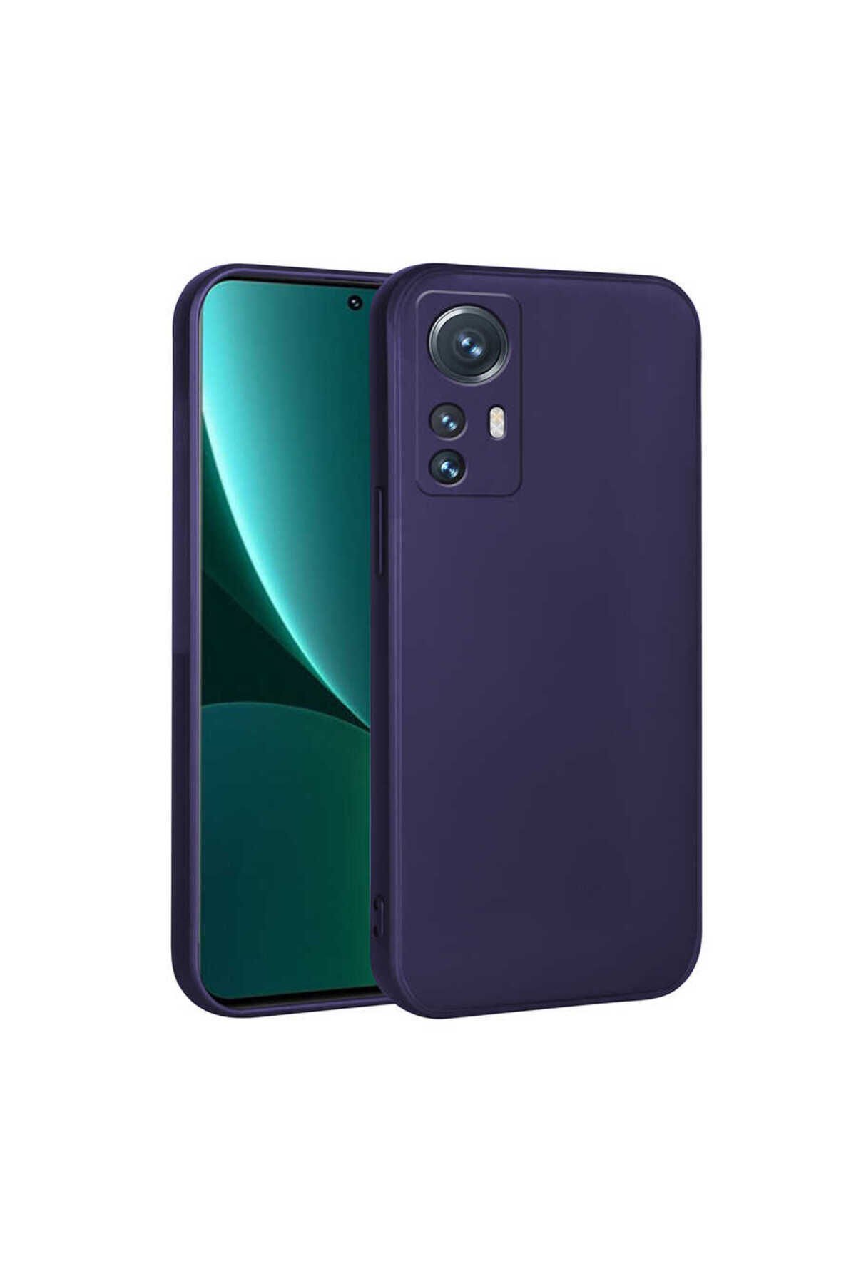 Mi 12 Lite Kılıf BSAY Premier Silikon Kapak - Saks Mavi Lacivert