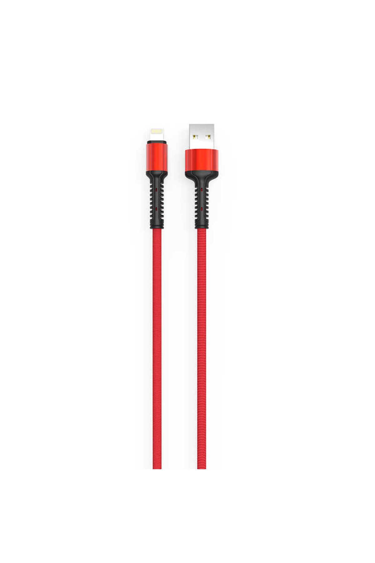 Kırmızı LS65 Lightning Usb Kablo-BSAY Kırmızı