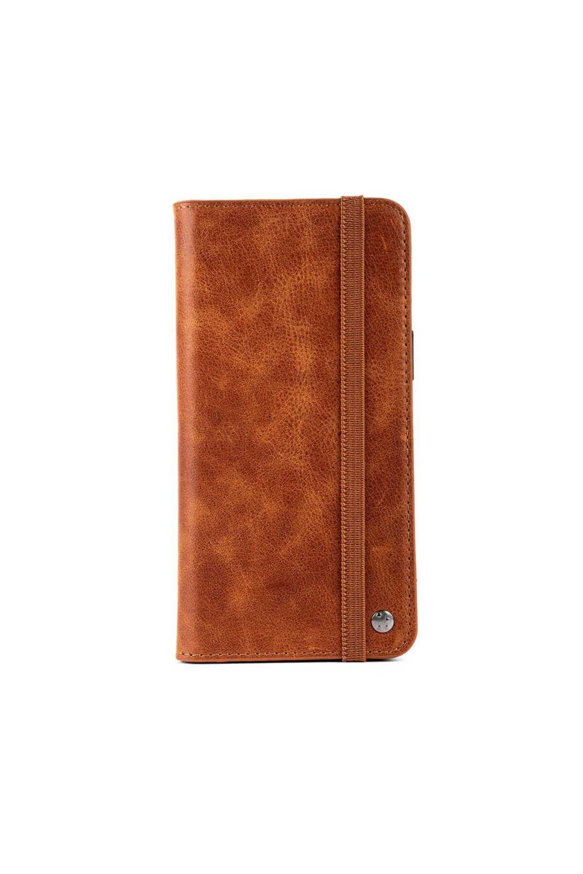 iPhone XS 5.8 Kılıf BSAY Hakiki Deri Multi Cüzdan Kılıf - Siyah Siyah