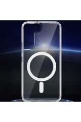 Galaxy S22 Plus Uyumlu NXAR Tacsafe Wireless Kılıf-Renksiz Renksiz