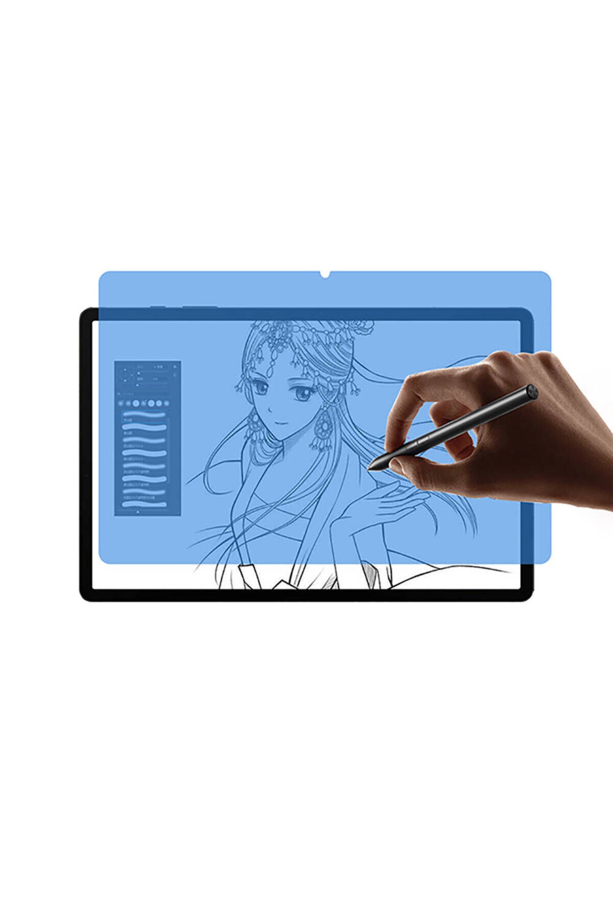 Galaxy Tab S9 Uyumlu BSAY Paper-Like Ekran Koruyucu-Renksiz Renksiz