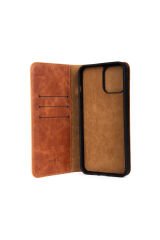 iPhone XS 5.8 Kılıf BSAY Hakiki Deri Multi Cüzdan Kılıf - Siyah Kırmızı