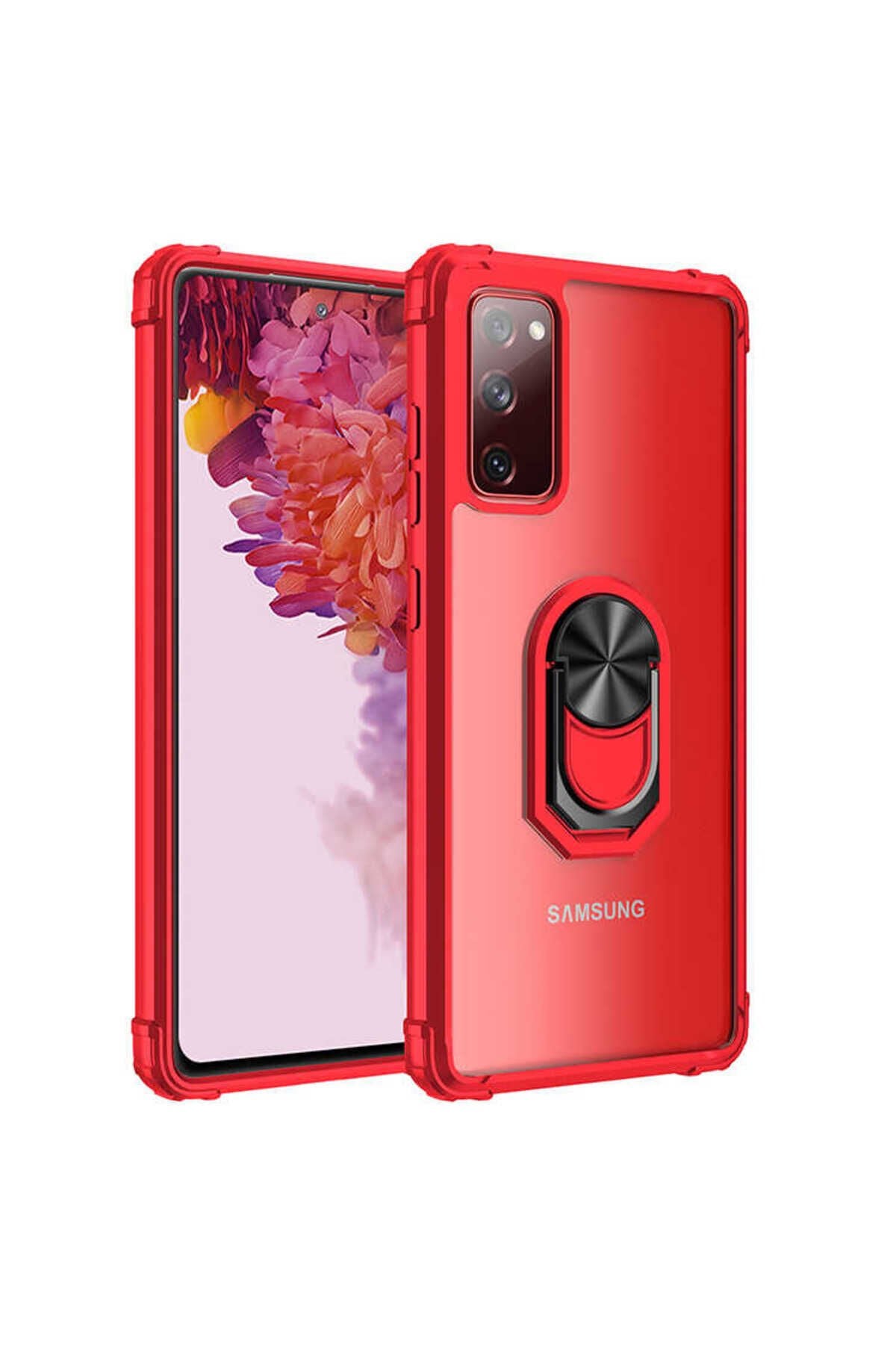 Galaxy S20 FE Uyumlu NXAR Mola Kılıf-Kırmızı Kırmızı