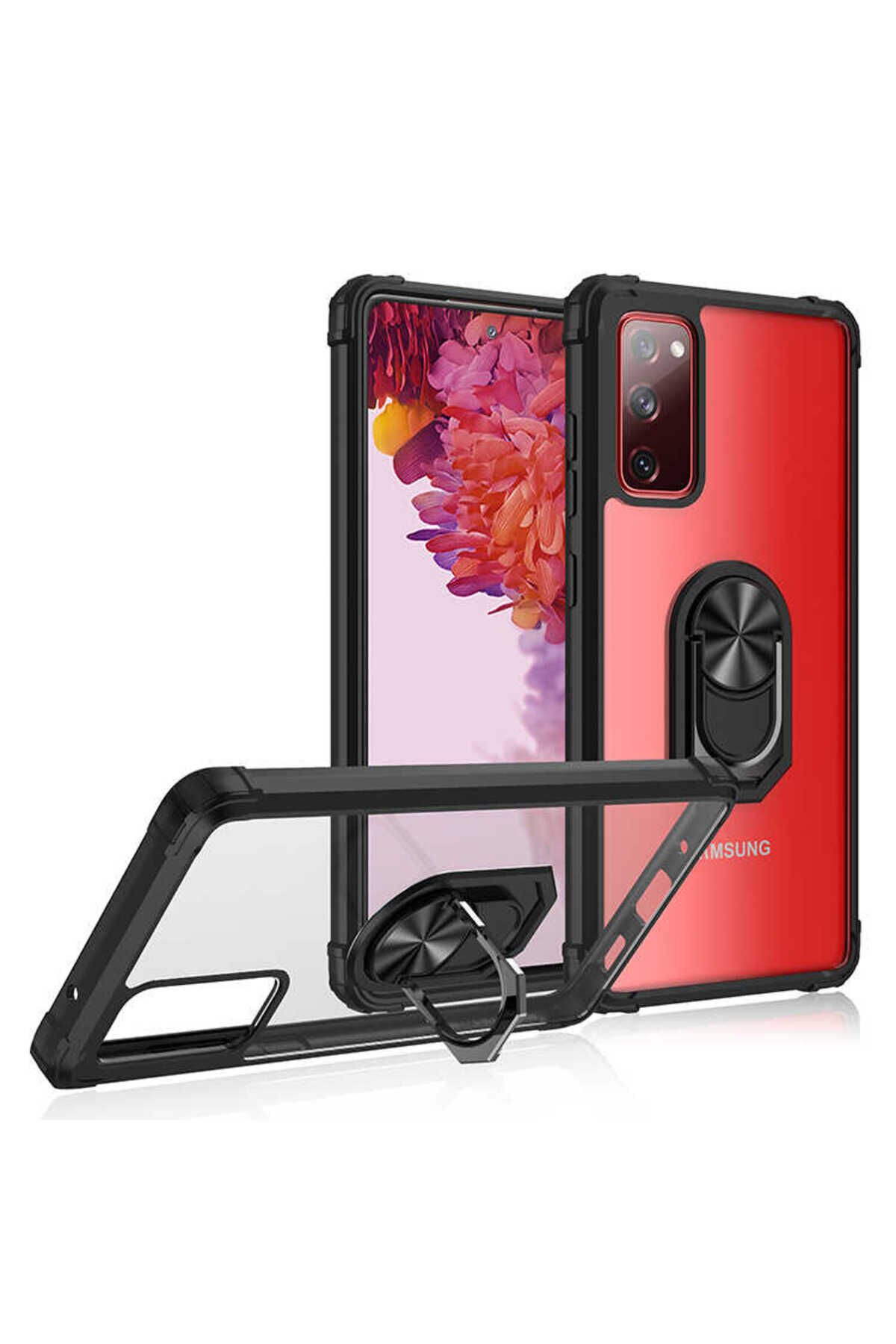 Galaxy S20 FE Uyumlu NXAR Mola Kılıf-Kırmızı Kırmızı