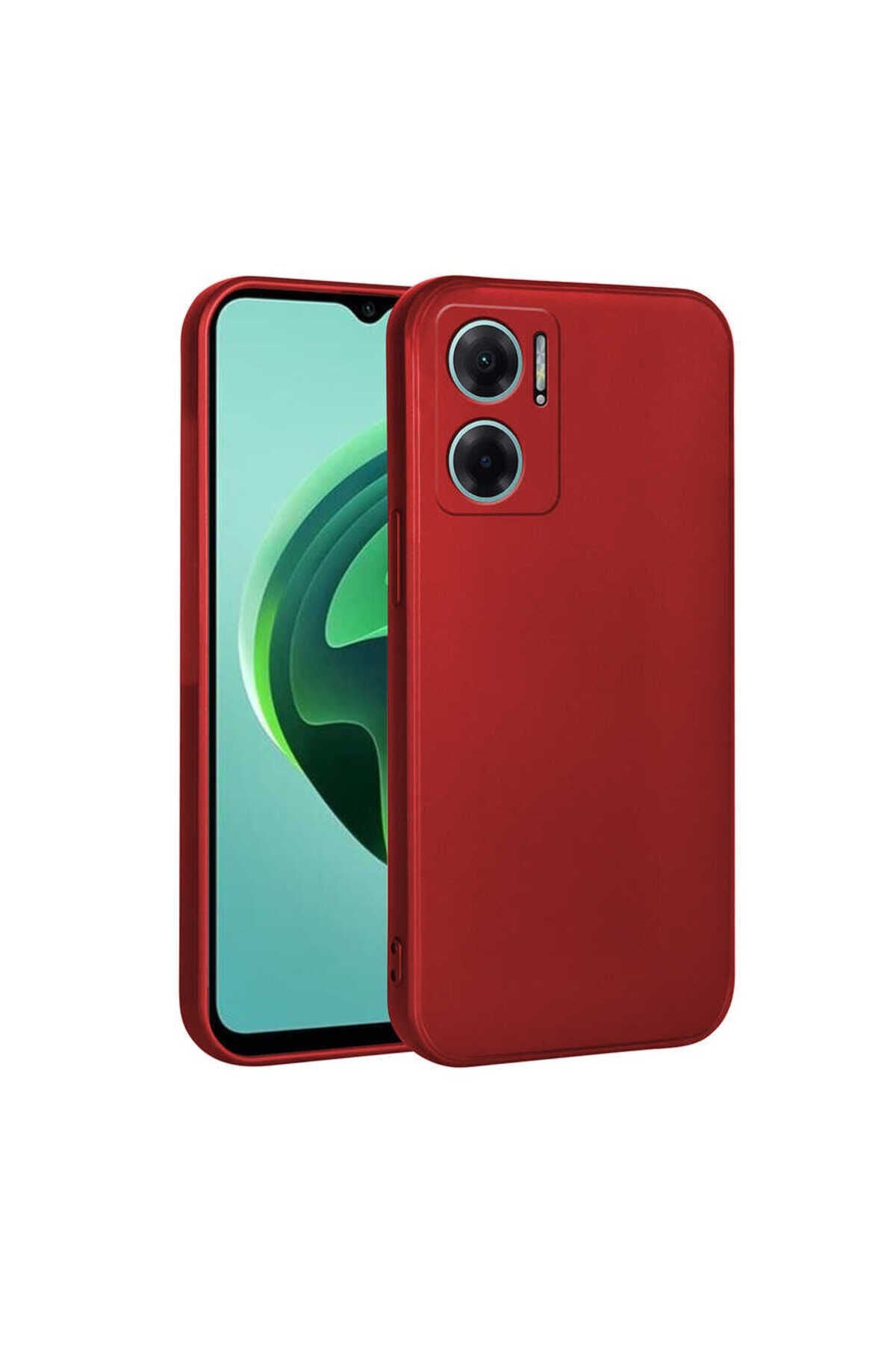 Redmi 10 5G Kılıf BSAY Premier Silikon Kapak - Gold Kırmızı