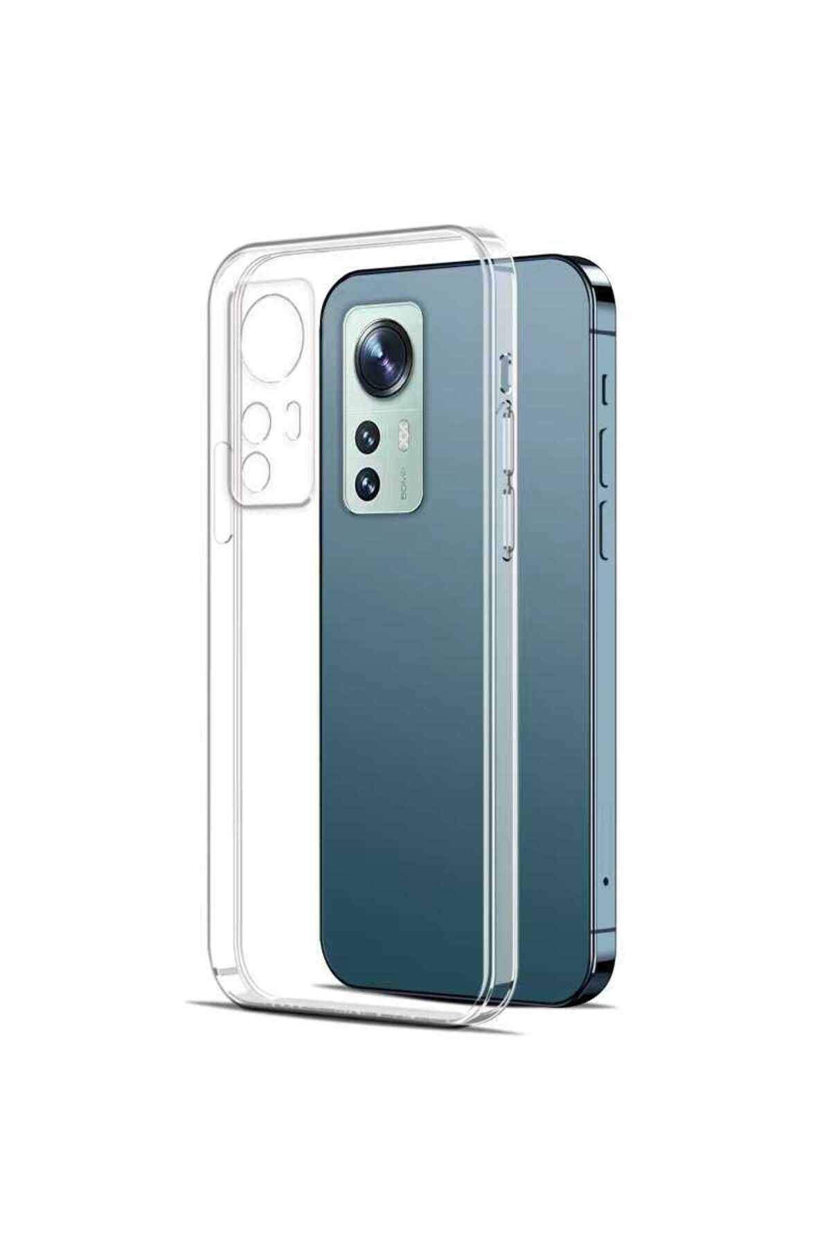 Mi 12 Lite Kılıf GZST Süper Silikon Kapak - Renksiz Renksiz