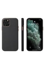 iPhone 12 Uyumlu BSAY Eyzi Kılıf-Kahverengi Beyaz