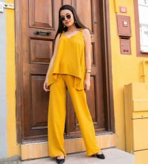 İnce Askılı Salaş Takım Bej - 38