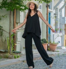 İnce Askılı Salaş Takım Bej - 38