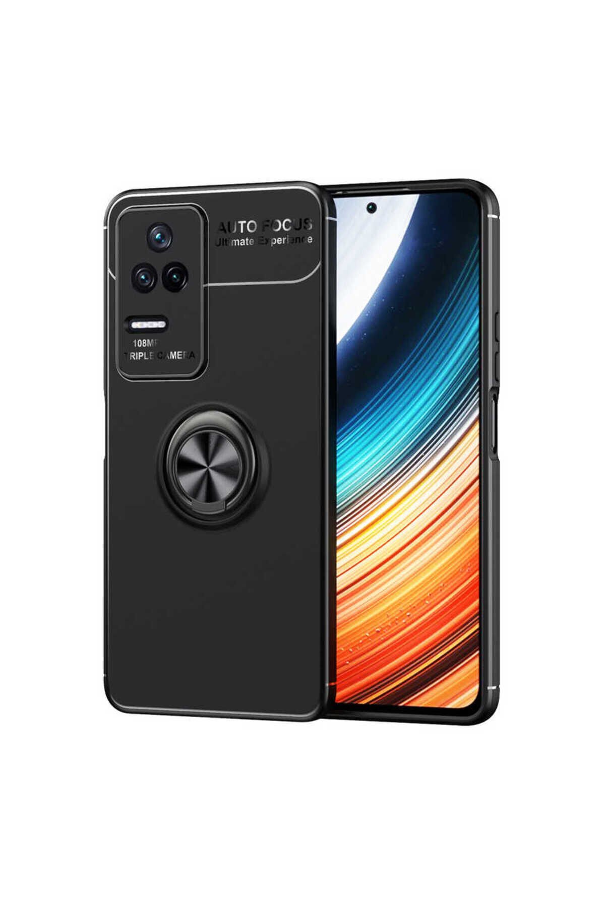 Poco F4 Kılıf BSAY Ravel Silikon Kapak - Siyah Siyah