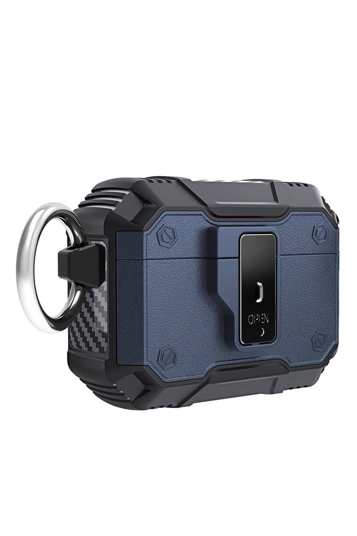 Air-Pods Pro 2 BSAY Airbag 35 Darbelere Karşı Dayanıklı Düğmeli Kılıf-Yeşil Mavi