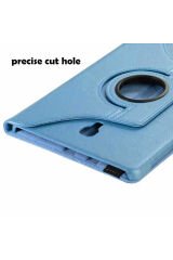 Galaxy Tab S4 T830 Uyumlu TCMK Dönebilen Standlı Kılıf-Mavi Açık Mavi Açık