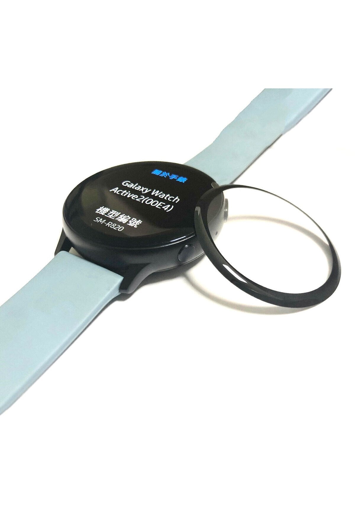 Galaxy Watch Active 2 44mm EFR PMMA Pet Saat Ekran Koruyucu - Siyah Siyah