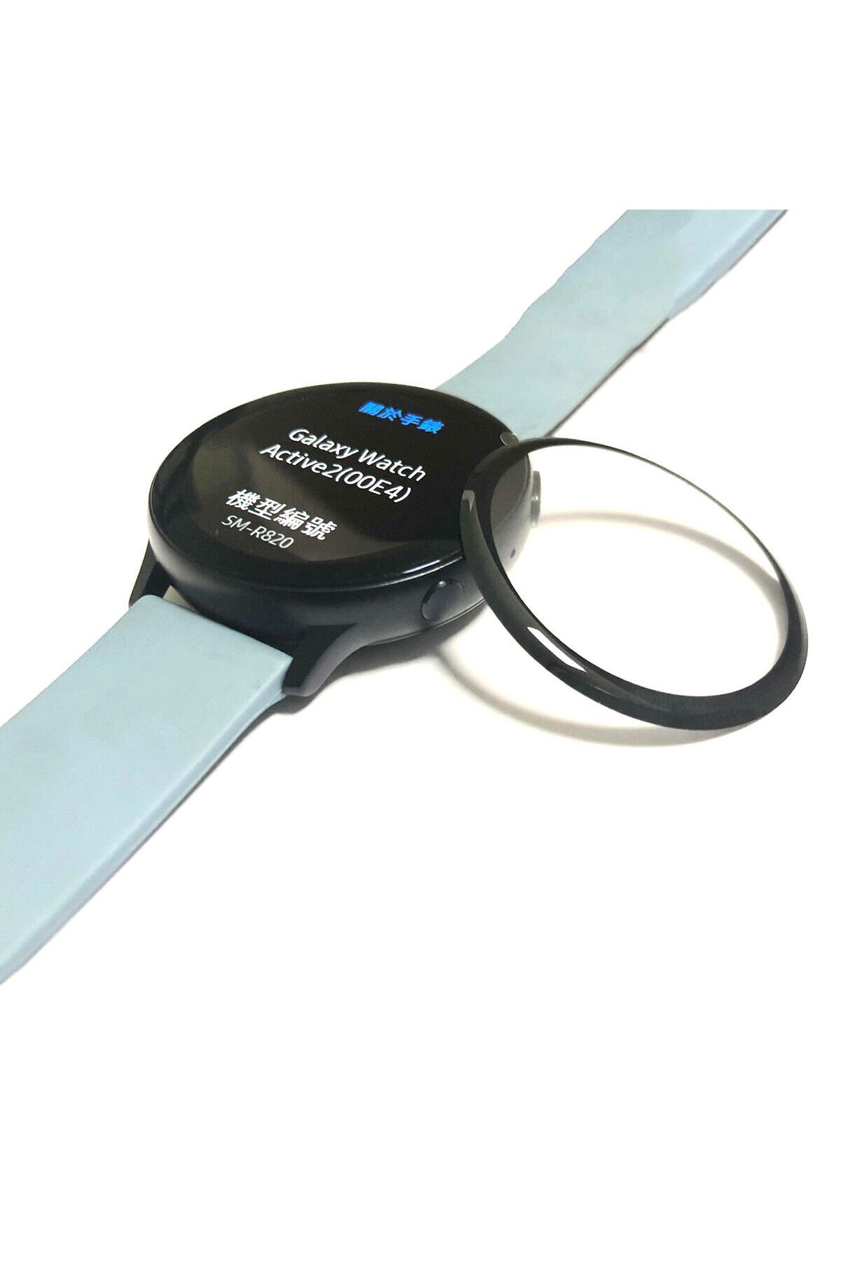 Galaxy Watch Active 2 44mm EFR PMMA Pet Saat Ekran Koruyucu - Siyah Siyah