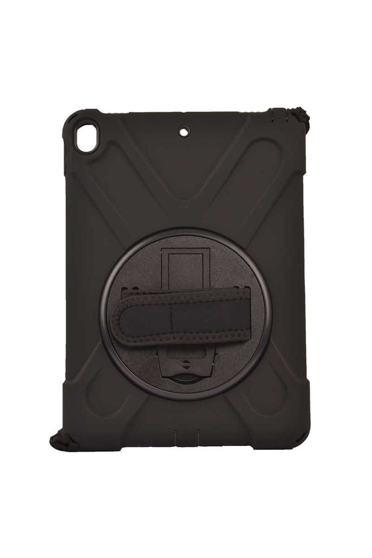 iPad Pro 10.5 (7.Nesil) - Uyumlu Uyumlu TKNC Defender Tablet Silikon-Siyah Siyah