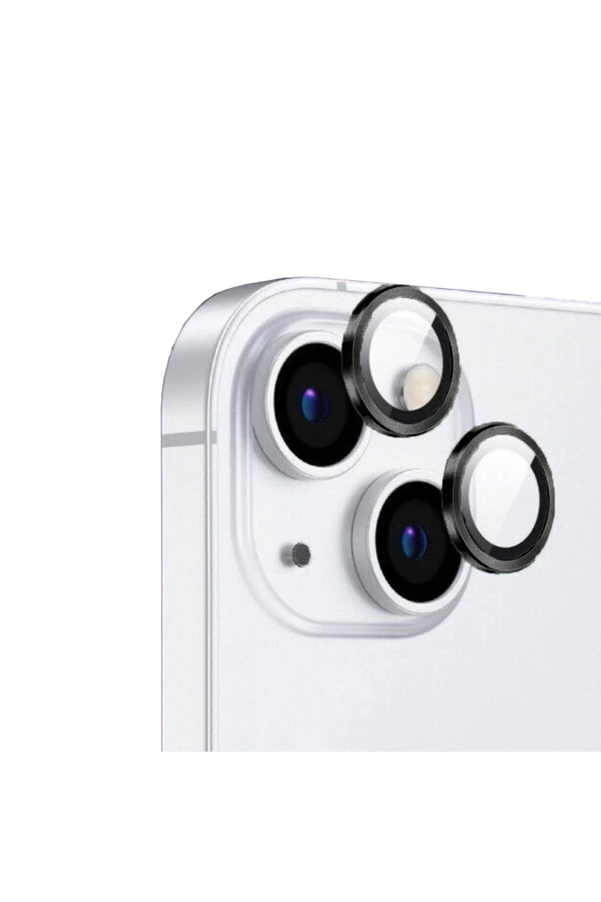 iPhone 13 Mini Uyumlu BSAY CL-12 Premium Safir Parmak İzi Bırakmayan Anti-RefCLOive Kamera Len