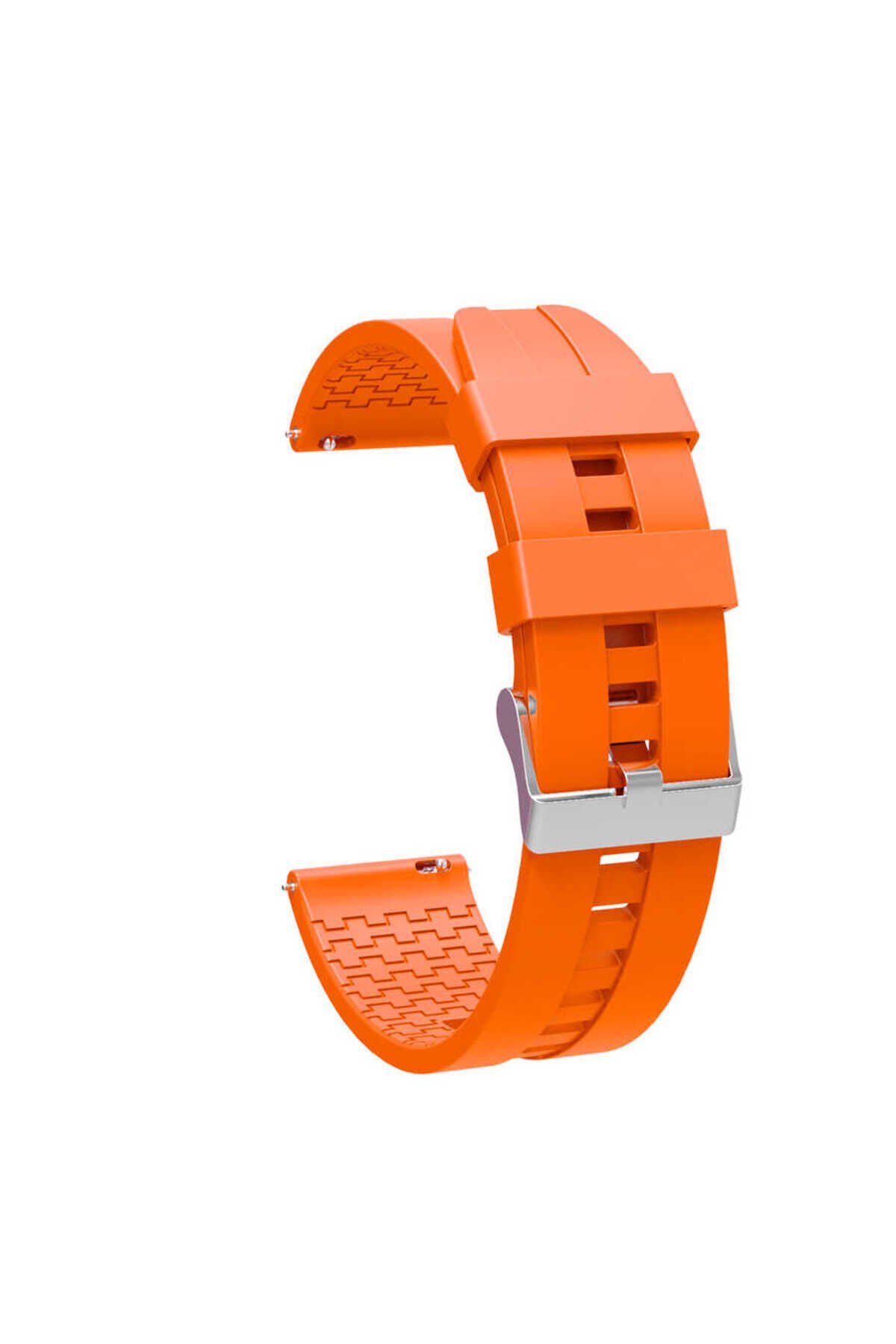 Galaxy Watch Active 2 44mm KRD-23 20mm Uyumlu BSAY Kordon-Yeşil Turuncu