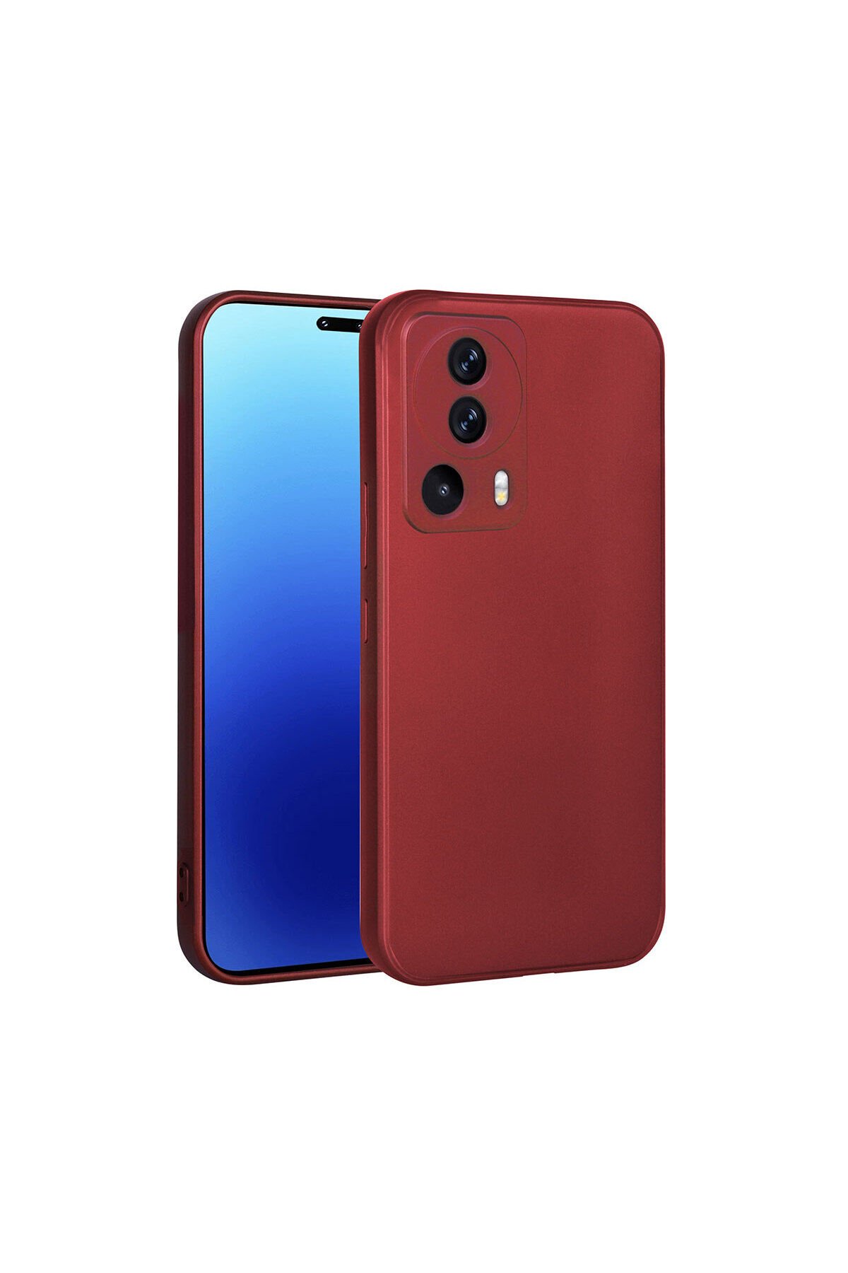 Mi 13 Lite Kılıf BSAY Premier Silikon Kapak - Rose Gold Kırmızı
