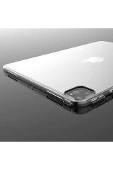 iPad Pro 12.9 Pro 2020 (4.Nesil) - Uyumlu Uyumlu CRCR Tablet Süper Silikon Kapak-Siyah Siyah