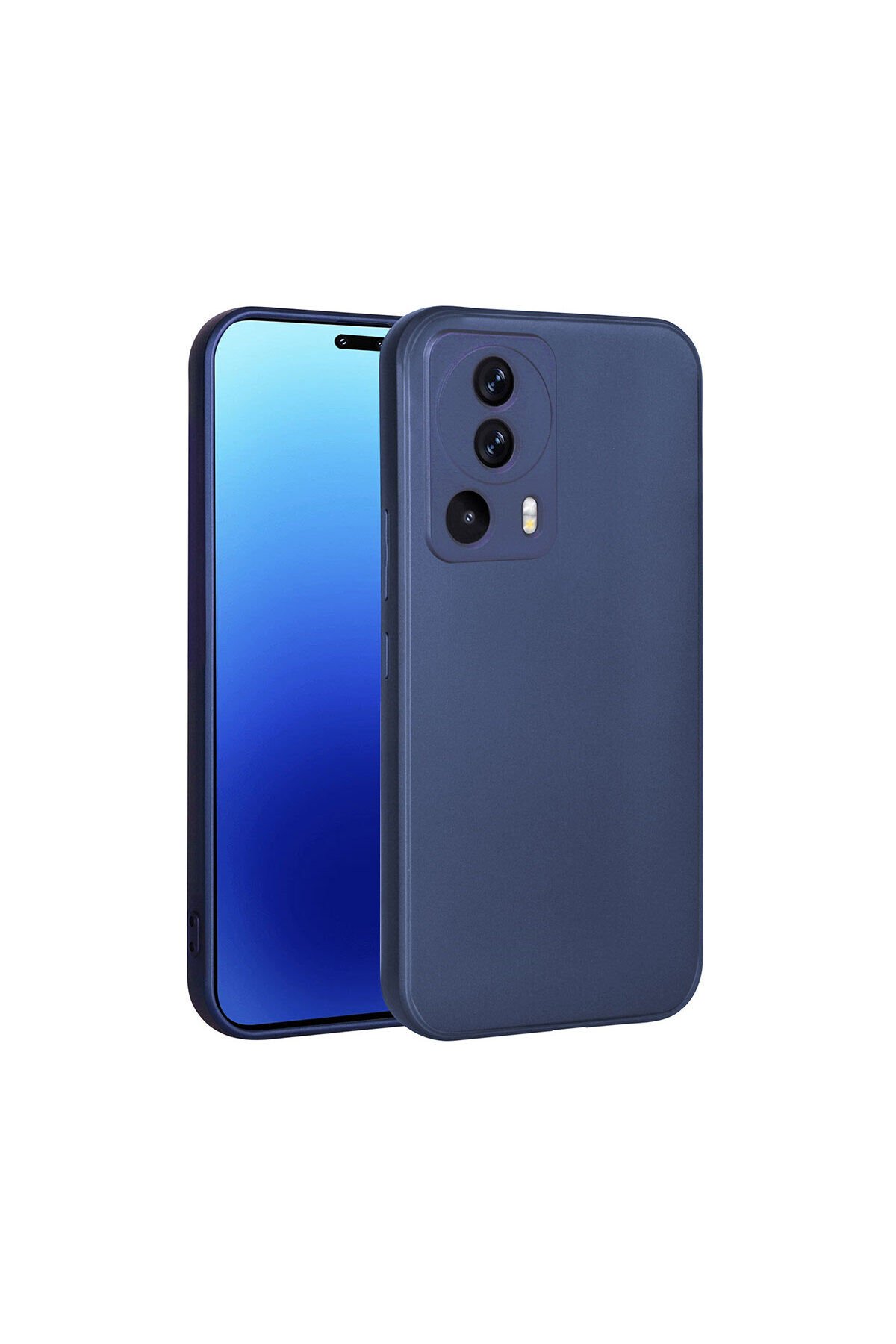 Mi 13 Lite Kılıf BSAY Premier Silikon Kapak - Rose Gold Lacivert