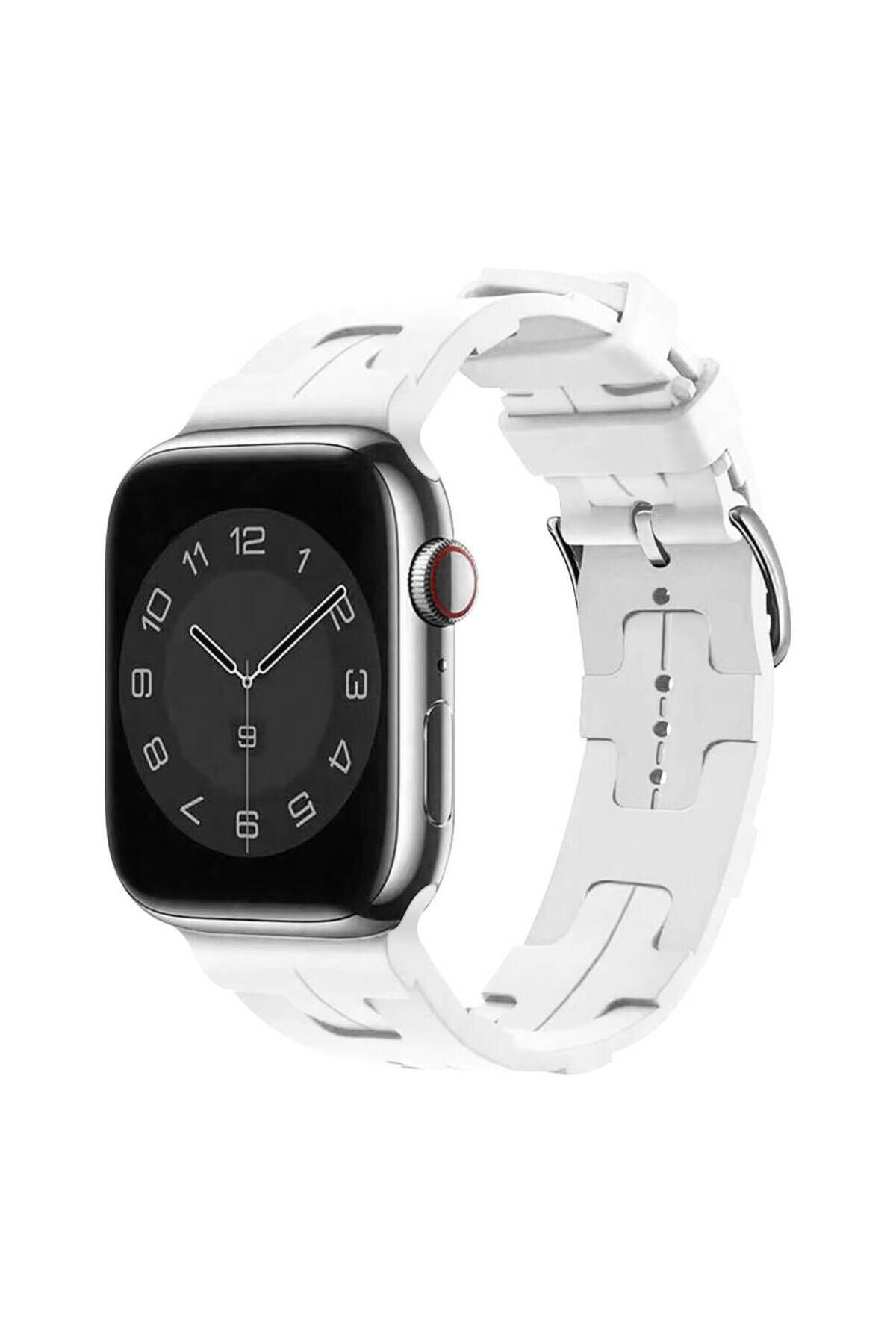 Watch 38mm KRD-92 Uyumlu BSAY Kordon-Siyah Beyaz