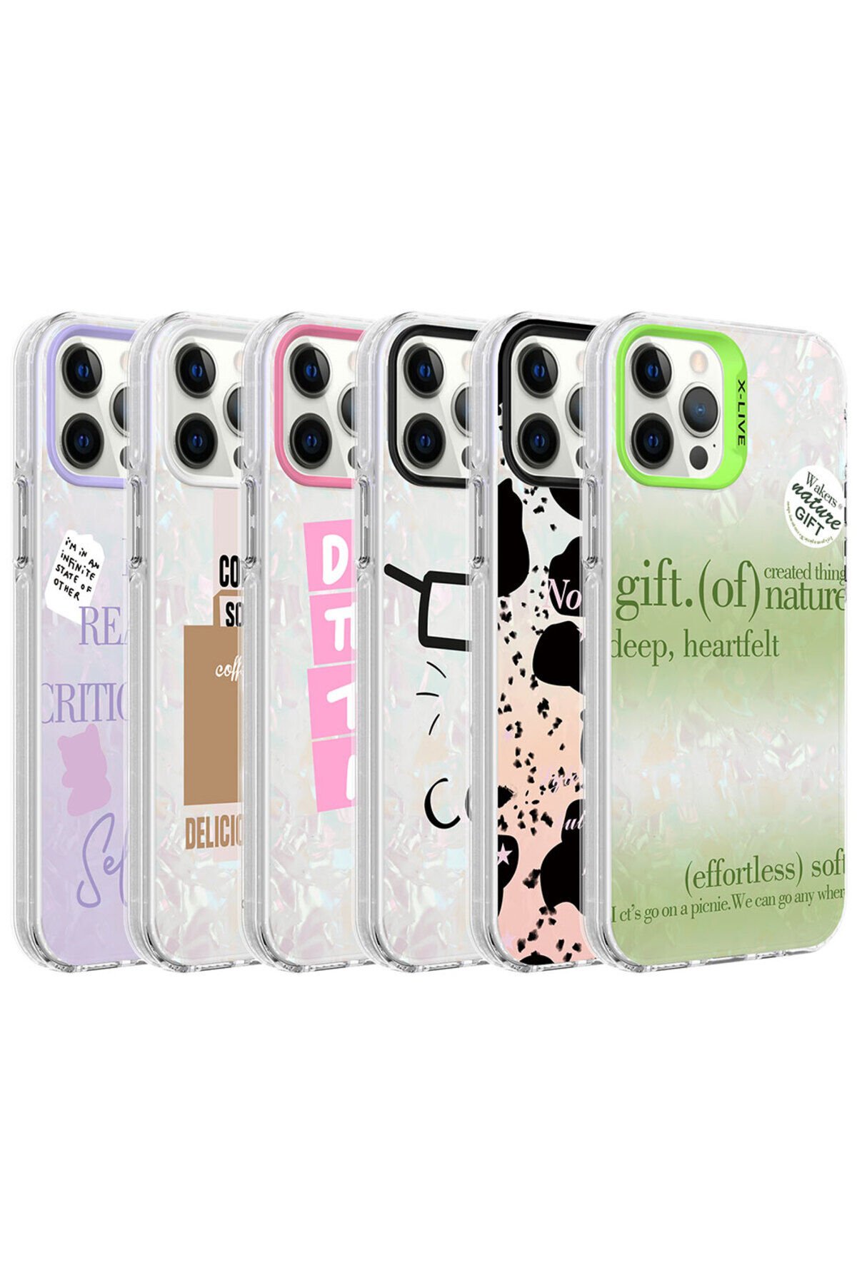 iPhone 12 Pro Max Uyumlu Mermer Desenli NXAR Marbello Kılıf-Yeşil Yeşil