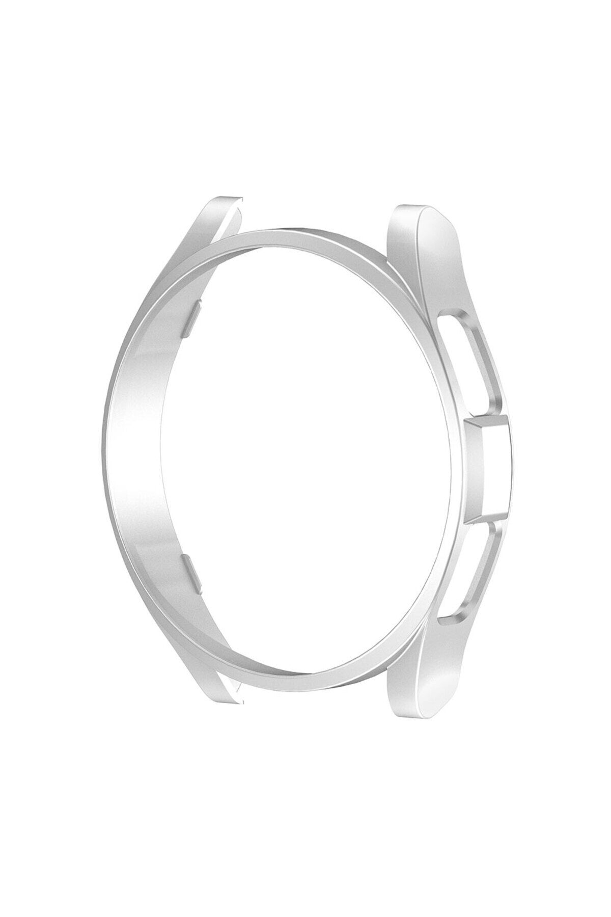 Galaxy Watch 6 Classic 43mm Sert PC Kasa Koruyucu BSAY Watch Gard 28 - Renksiz Gümüş