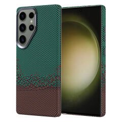 Galaxy S25 Ultra Kılıf M-safe Şarj Özellikli Karbon Fiber Görünümlü Zore Nekst Kılıf