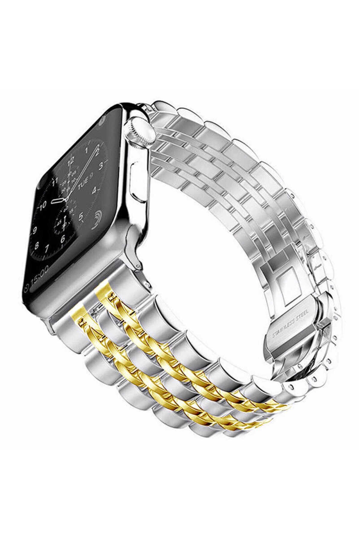 Watch 40mm Uyumlu KRD-14 Metal BSAY Kordon-Gold