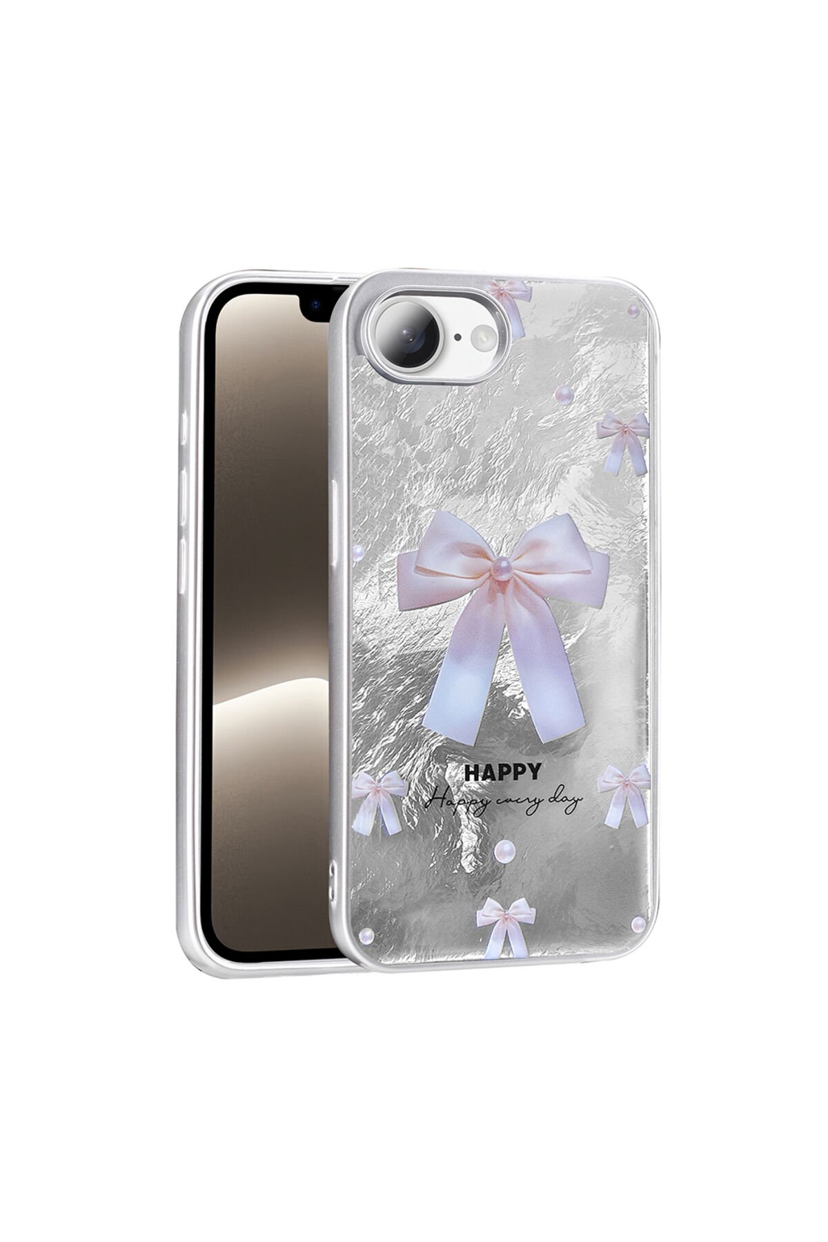 iPhone 17E Kılıf Desenli BSAY Mep Kapak - İncili Fiyonk