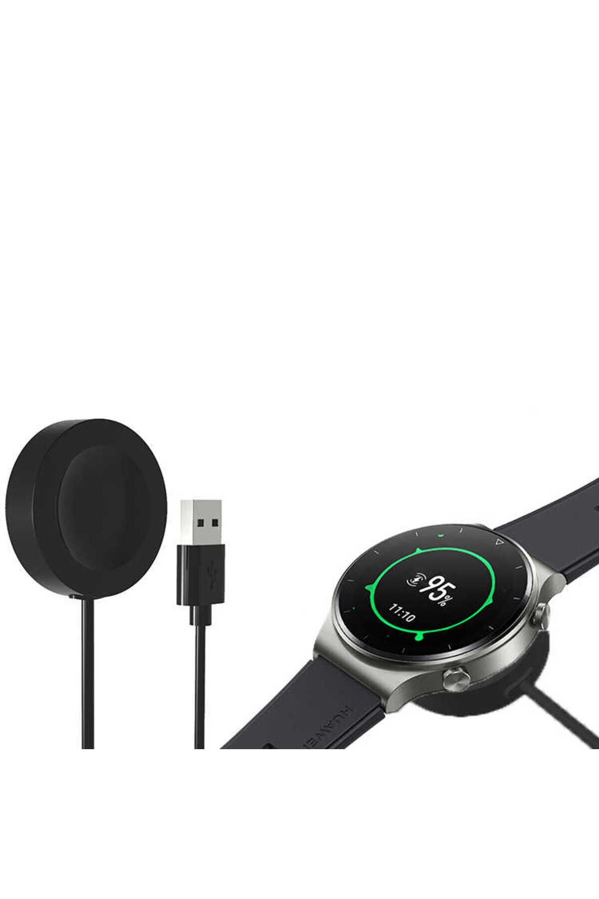 Siyah Huawei Watch GT 3 46mm Usb Şarj Kablosu-BSAY Siyah