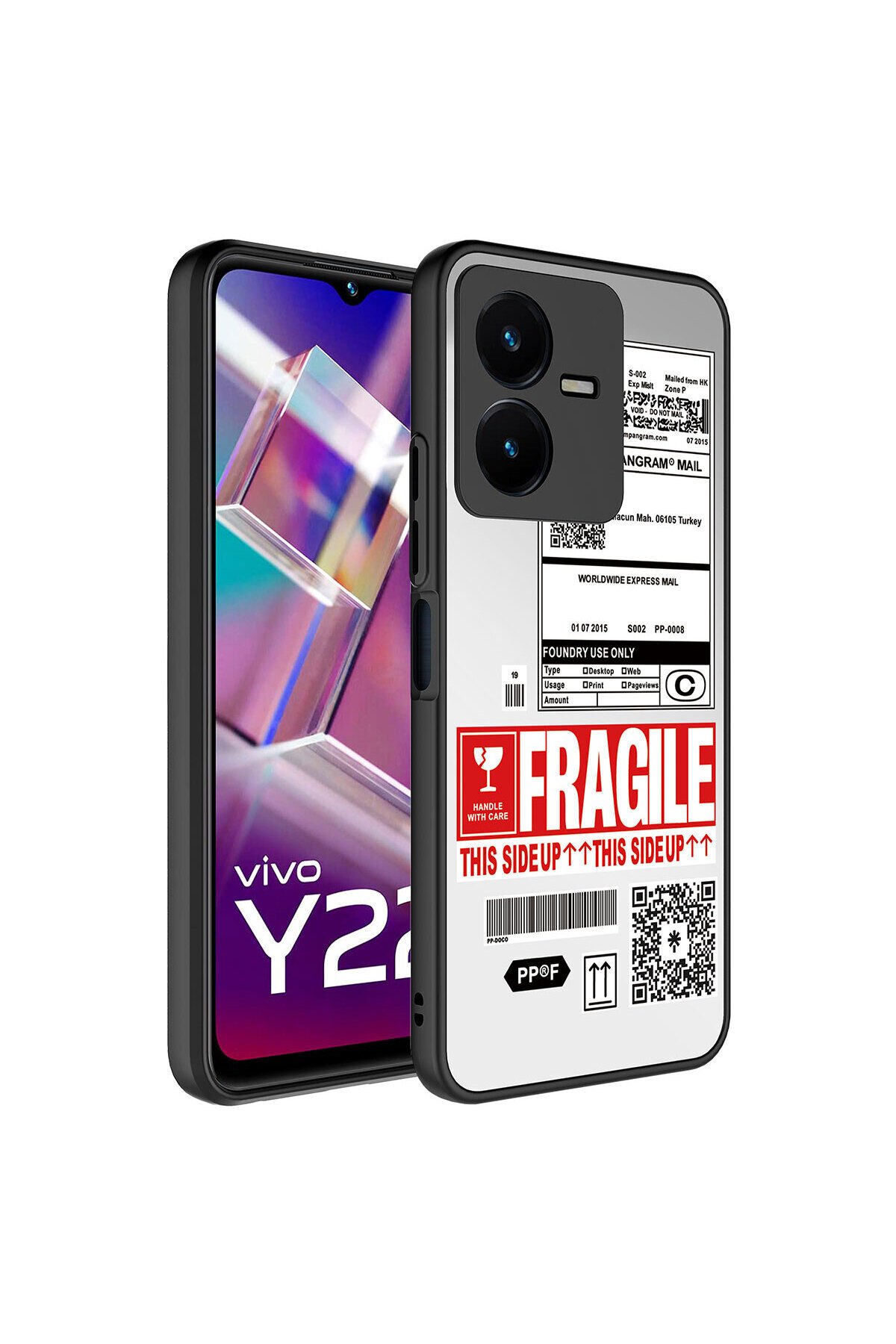 Vivo Y35 Kılıf Aynalı Desenli Kamera Korumalı Parlak BSAY Mirror Kapak - Süper Anne Kalp