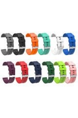 Huawei GT2 42mm KRD-23 20mm Uyumlu BSAY Kordon-Siyah Turuncu