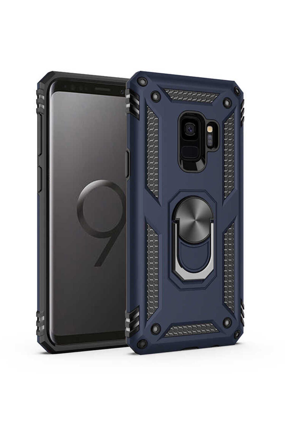 Galaxy S9 Kılıf BSAY Vega Kapak - Gri Mavi