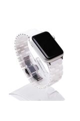Watch 42mm Uyumlu KRD-15 Metal BSAY Kordon-Beyaz