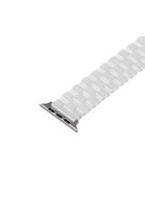 Watch 42mm Uyumlu KRD-15 Metal BSAY Kordon-Beyaz