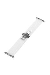 Watch 42mm Uyumlu KRD-15 Metal BSAY Kordon-Beyaz