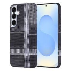 Galaxy S25 Plus Kılıf M-safe Şarj Özellikli Karbon Fiber Görünümlü Zore Nekst Kılıf Siyah