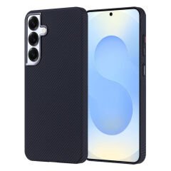 Galaxy S25 Plus Kılıf M-safe Şarj Özellikli Karbon Fiber Görünümlü Zore Nekst Kılıf